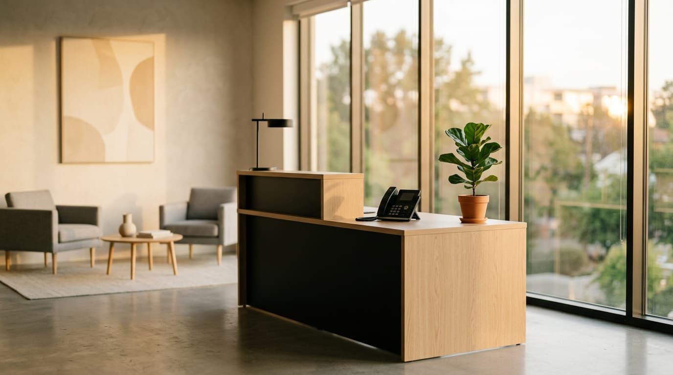 A modern reception area