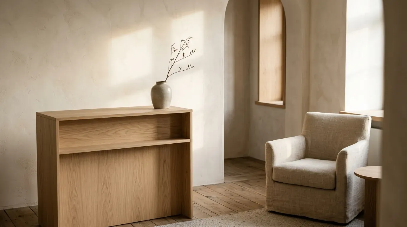 A reception desk