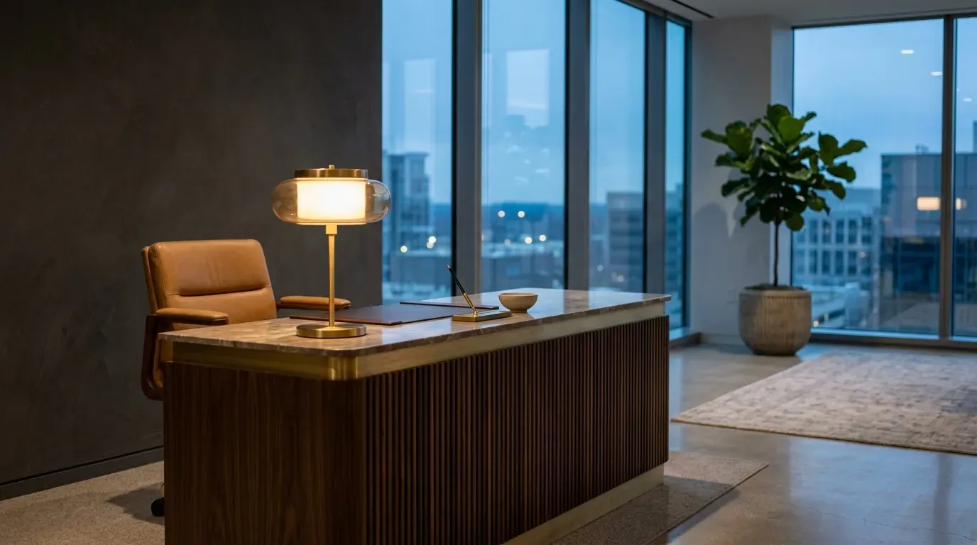 A modern reception area