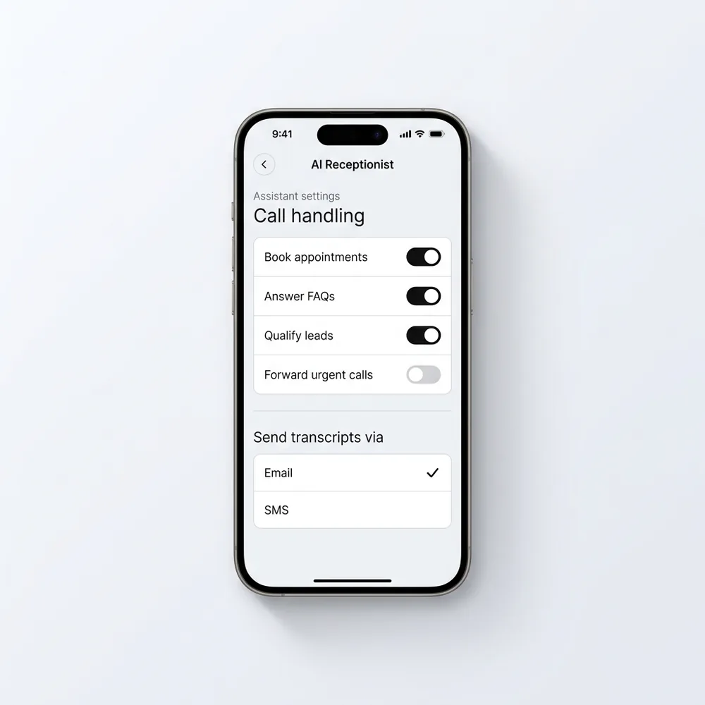 Define in-call behavior on iPhone