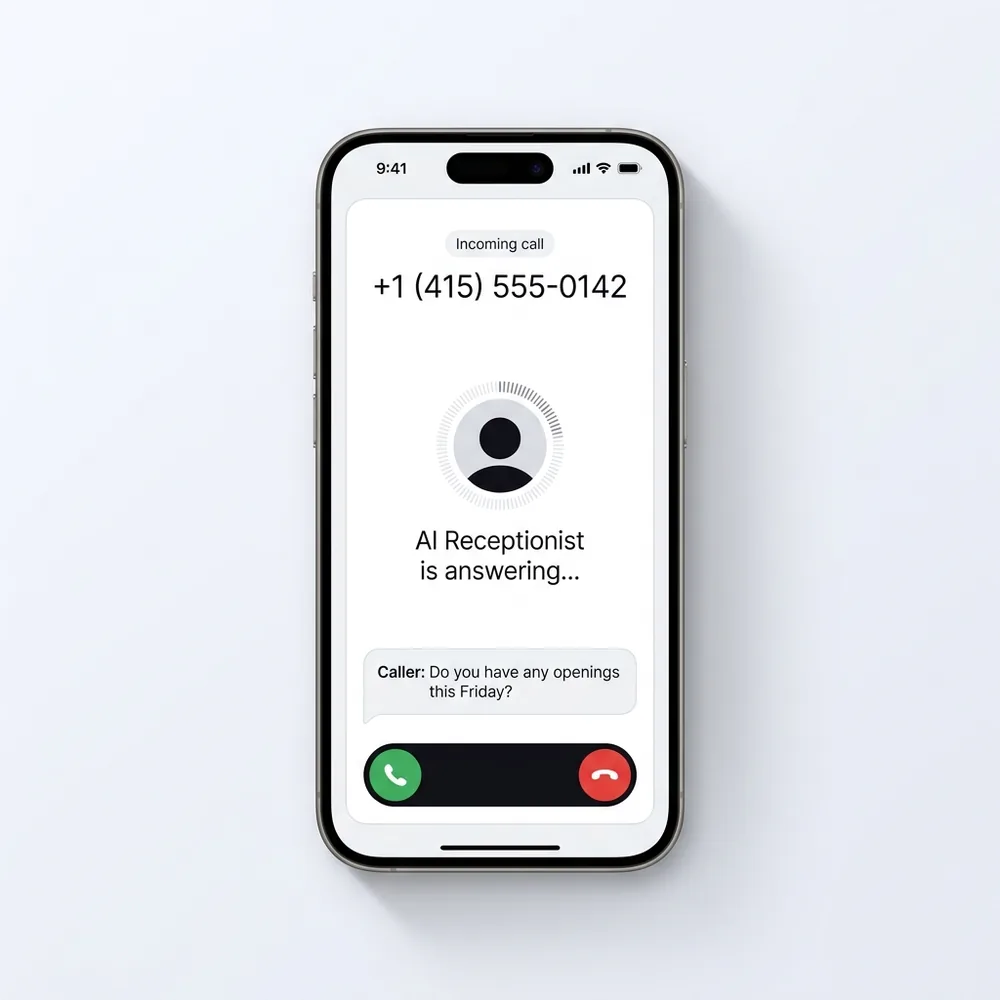 The AI taking a phone call on iPhone